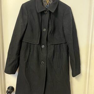 Brooks Brothers Elegant Black Pea Coat